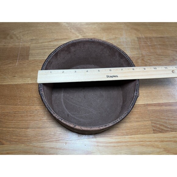 Vintage Quilted Satin Hat Boxes Pair Round Lidded Storage Set Large Small Decor - Picture 5 of 8